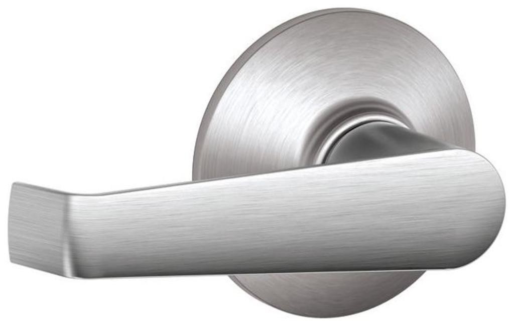 Schlage F10-ELA Chrome Elan Passage Door Lever Set in Sleek Chrome Finish  