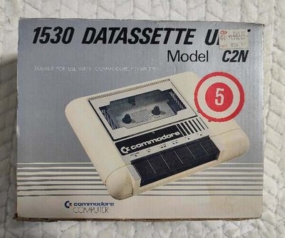 Vintage Commodore Computer Datassette Unit 1530 With Cassette