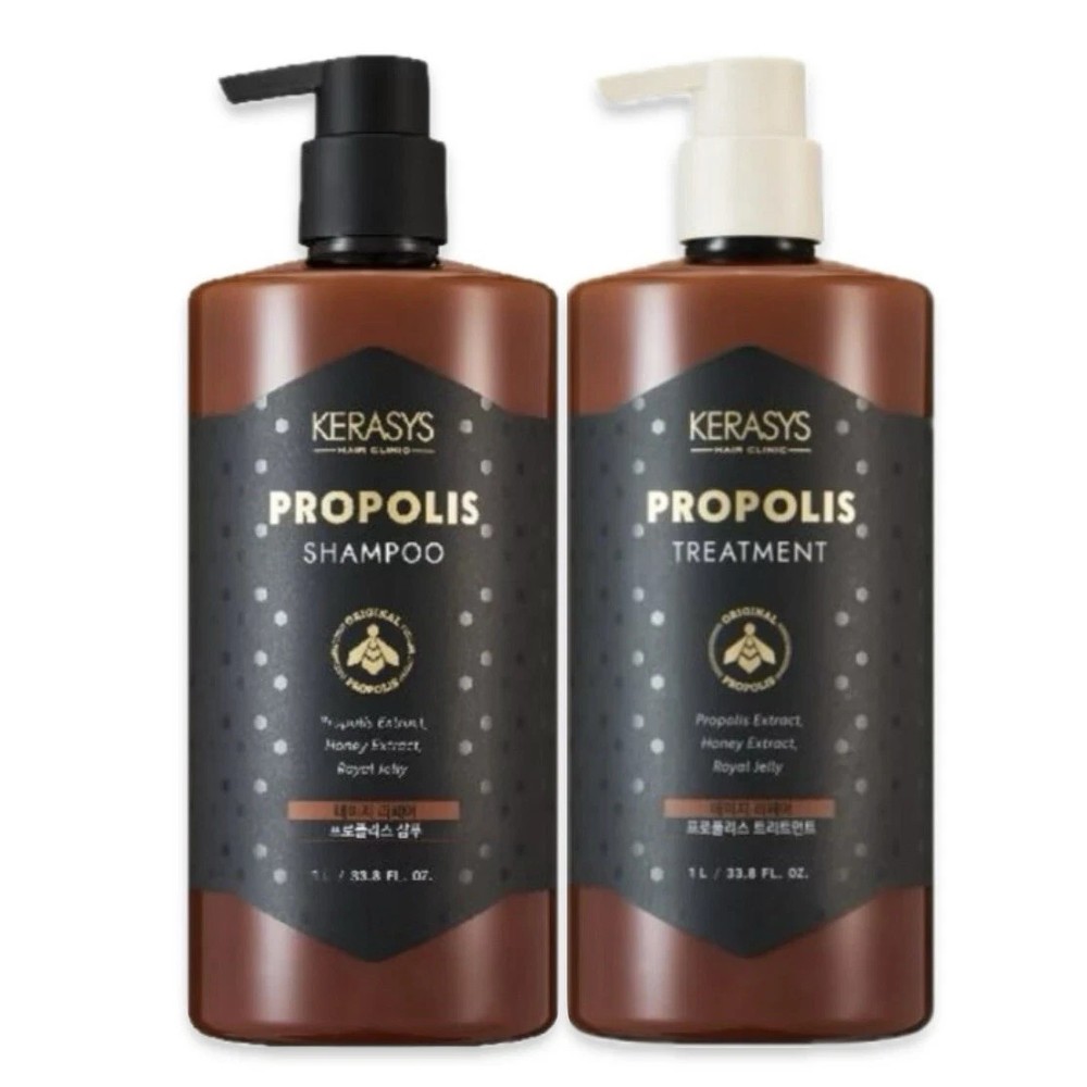 Kerasys Propolis Shampoo 1L & Conditioner 1L Set For Dry Hair / Tracking