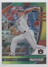 2020 Panini Prizm Draft Picks Green & Yellow Hyper Bailey Horn #PDP142 01az