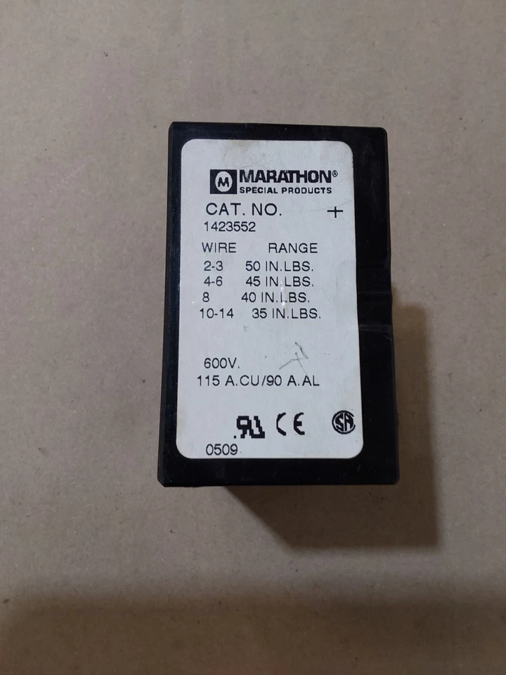 Marathon 1423552 Terminal Block, 600V  - Image 2 of 3