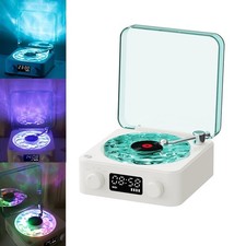 NWT Waves Bluetooth Vinyl Speaker White Noise Light Projector