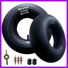 2-Pack 15x6.00-6" Inner Tubes with TR-13 Straight Valve Stem - for Lawn Mowe...