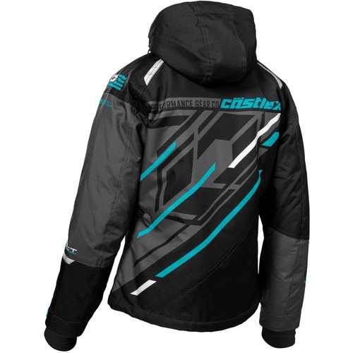Castle X Womens Black/Turquoise/Charcoal React G1 Floater Jacket 71-5028 - Picture 2 of 2