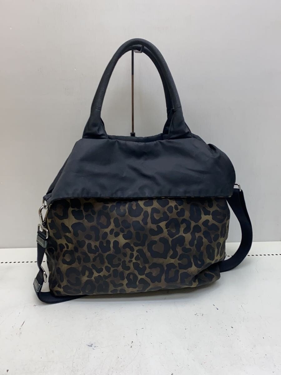 PRADA Tote Bag Nylon Leopard thumbnail 3