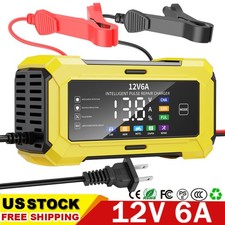 12v Automatic Car Battery Charger Jump Starter Pulse Repair Lifepo4 Lcd Display 12v Automatic Car Battery Charger Jump Starter Pulse Repair Lifepo4 Lcd Display