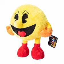 Large Pac Man Plush Toy Pac-Man 11.5 inch with Legs New with Tag