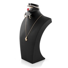 Necklace Display Bust, PU Leather Jewelry Display Stand for Vendors, Jewelry ...