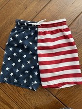 Old Navy Boys American Flag Swim Shorts Size 4T