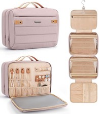 COOSKY Women's Waterproof Hanging Toiletry Bag, Large Travel Cosmetic Organizer