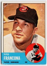 1963 Topps #248 Tito Francona