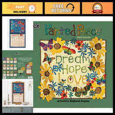 2026 Wall Calendar - Beautiful Painted Peace Artwork, Made in USA, Home Decor