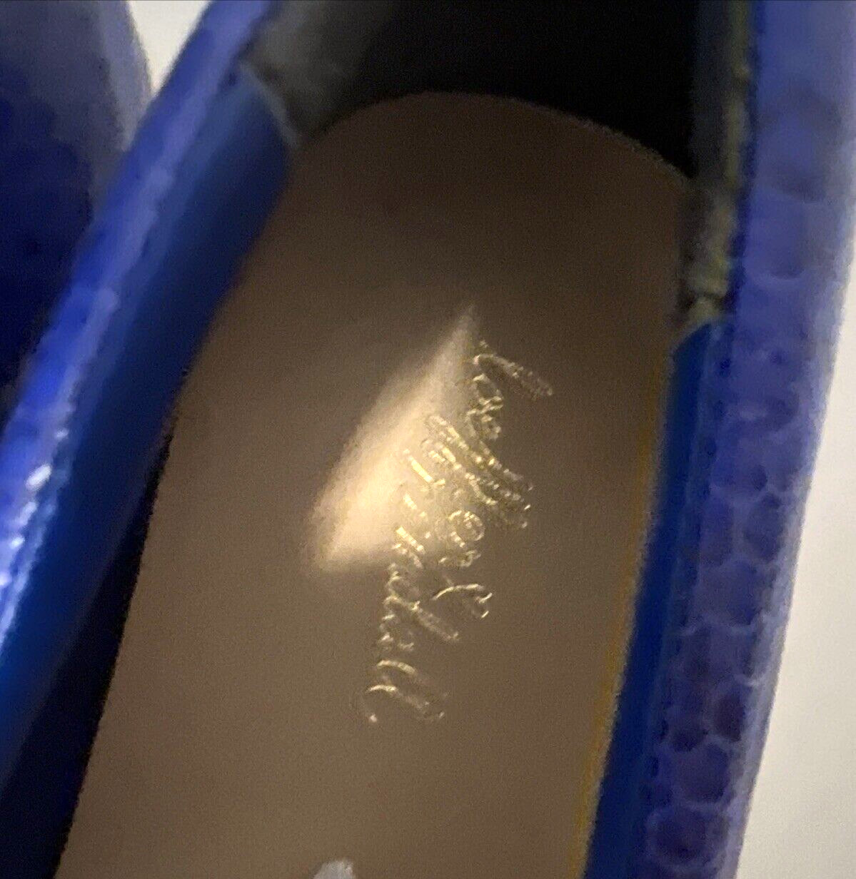 Loeffler Randall Python  Sapphire Blue Flats Loaf… - image 3