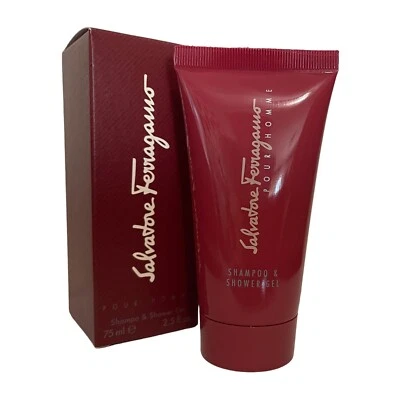 Salvatore Ferragamo Pour Homme Perfumed Body Wash Shower Gel 75ml Men