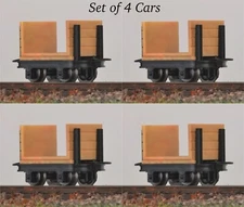 HOn30/HOe MinitrainS 3004 4-Pulpwood Flat Car w/o Brake Set NIB 009 Narrow Gauge