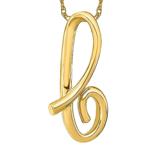 Yellow Gold Plated Letters, Numbers & Words Fashion Pendants