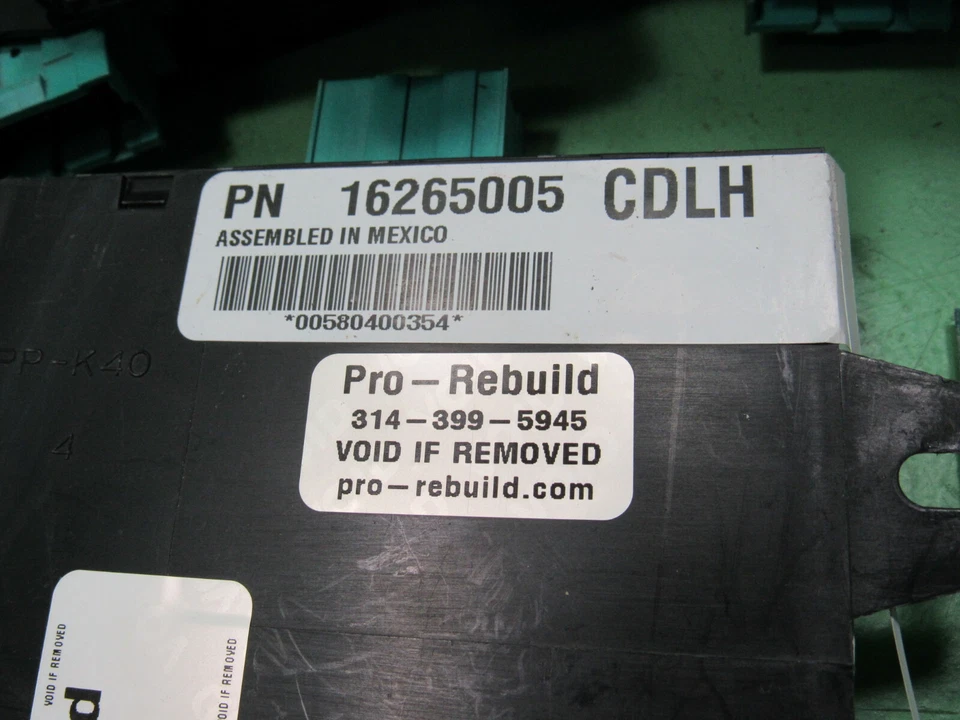 MÓDULO DE SEGURIDAD CUBAS ANTIRROBO CHEVY ASTRO GMC SAFARI VAN GM 16265005 Foto 2 de 4