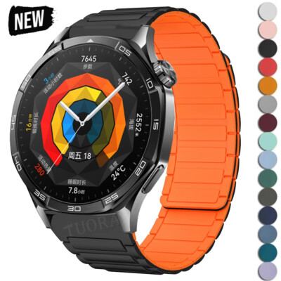 Für Huami Amazfit Balance 46mm GTR 47mm GTR 4 3 2 Bip 5 Silikon Magnet Armband