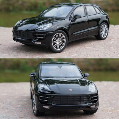 WELLY 1:24 Scale Macan Turbo Black SUV Porsche Diecast Model Cars