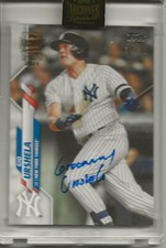 Gio Urshela 2021 Topps Archives Signature 2020 Topps Auto 14/36 New York Yankees