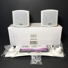 Acoustic Audio AA321W Surround Speakers White Set of 2