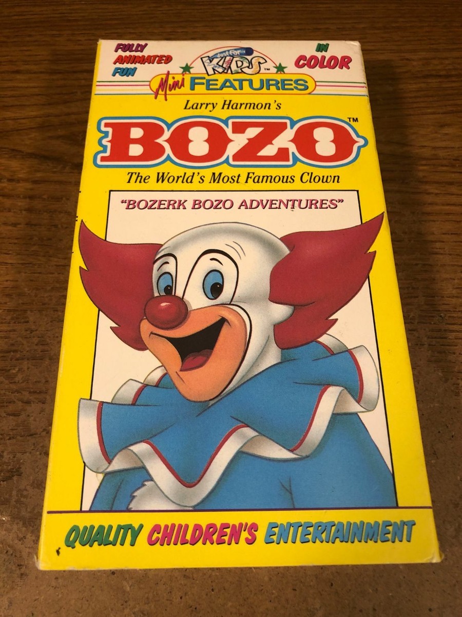 Bozo Worlds Most Famous Clown Bozerk Adventures VHS VCR