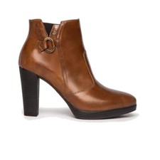 Tronchetto Donna Gilda Nero Giardini in Pelle Cuoio - I205040D400