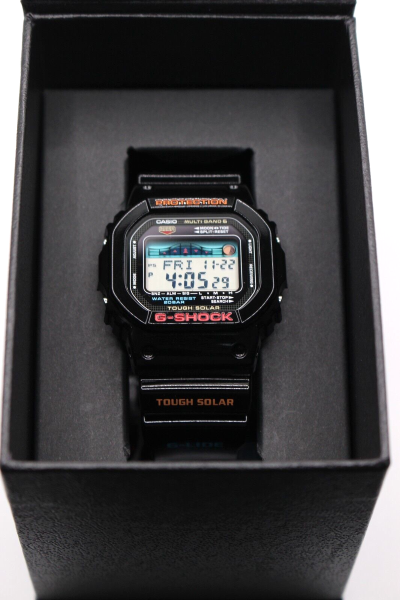 CASIO G-SHOCK G-LIDE GWX-5600-1JF Tough Solar Radio Tide Graph Men