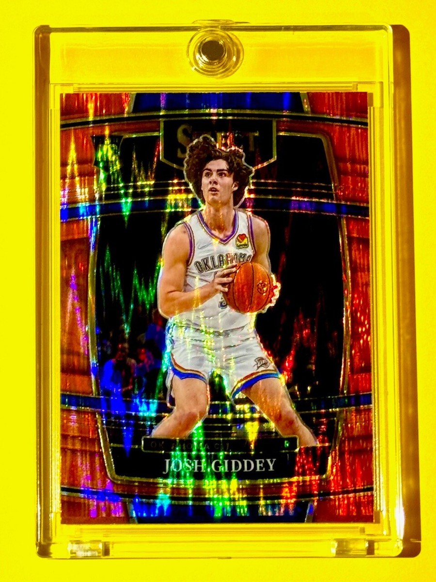 Josh Giddey RARE ORANGE SHOCK REFRACTOR ROOKIE CARD PANINI SELECT