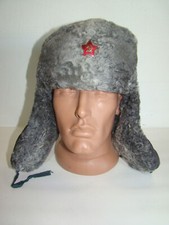 RARE Sz. 57-58 Soviet Army officer's Winter Sheepskin Hat doodle Ushanka