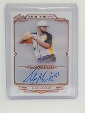 Alek Manoah 2019 Leaf Trinity Clear Baseball - ON CARD AUTO - Toronto Blue Jays