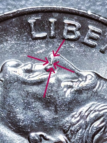 2015 P Roosevelt Dime Multiple Die Chip Errors Obverse & Reverse BIN233