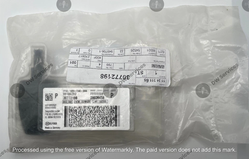 全新! 正品沃尔沃无钥匙进入钥匙 FOBIK LTQV0315TX C70 C30 S40 V50 30772198 — 第 3/4 张图片