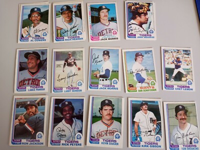 1982 O-Pee-Chee Baseball Singles -Pick From List