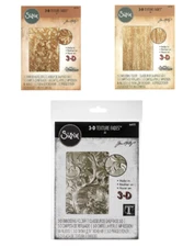 Tim Holtz Sizzix 3D TEXTURE FADES Embossing Folder You Choose New