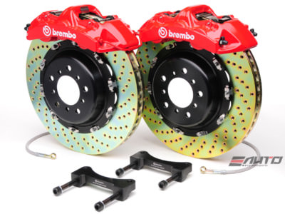 Brembo Front GT Brake 6Pot Caliper Red 380x32 Drill Disc 996 997