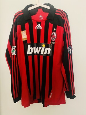PIRLO，AC MILAN 2007-08 HOME SERIE A MATCH UN WORN FORMOTION