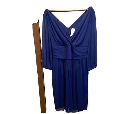 candlelight & champagne dress blue size 22W | eBay