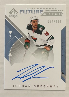 2018/19 Jordan Greenway SP Authentic Future Watch RC Rookie Autograph Auto
