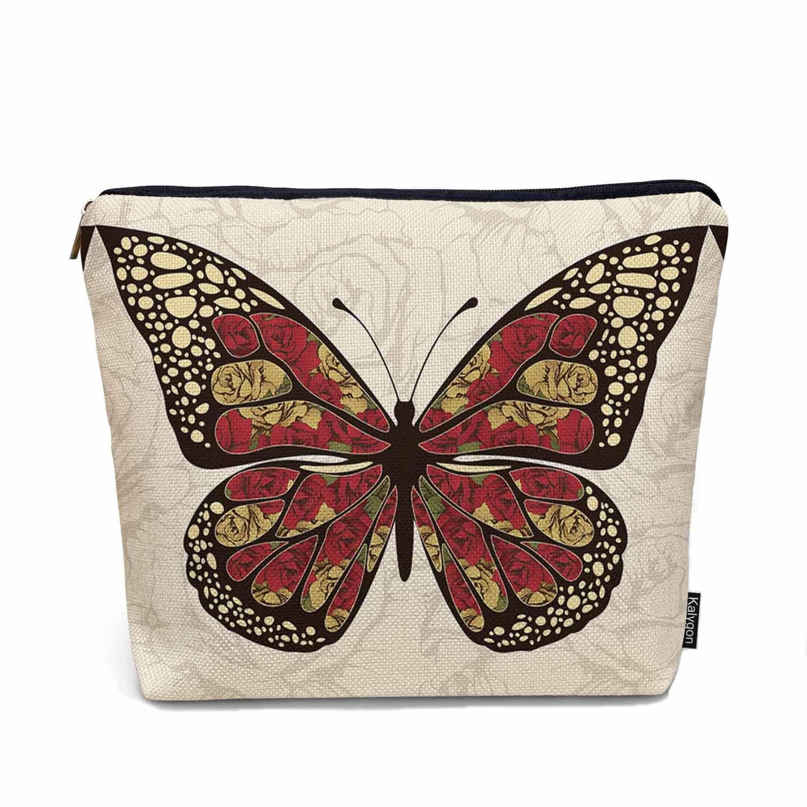 Makeup Bag For Purse Butterfly, Animal Butterfly Rose Wings Butterflies Cosme...-image