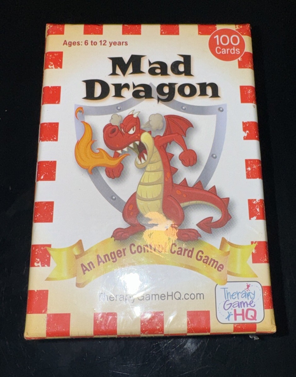 Mad Dragon: An Anger Control Card Game Child Anger Therapy Game