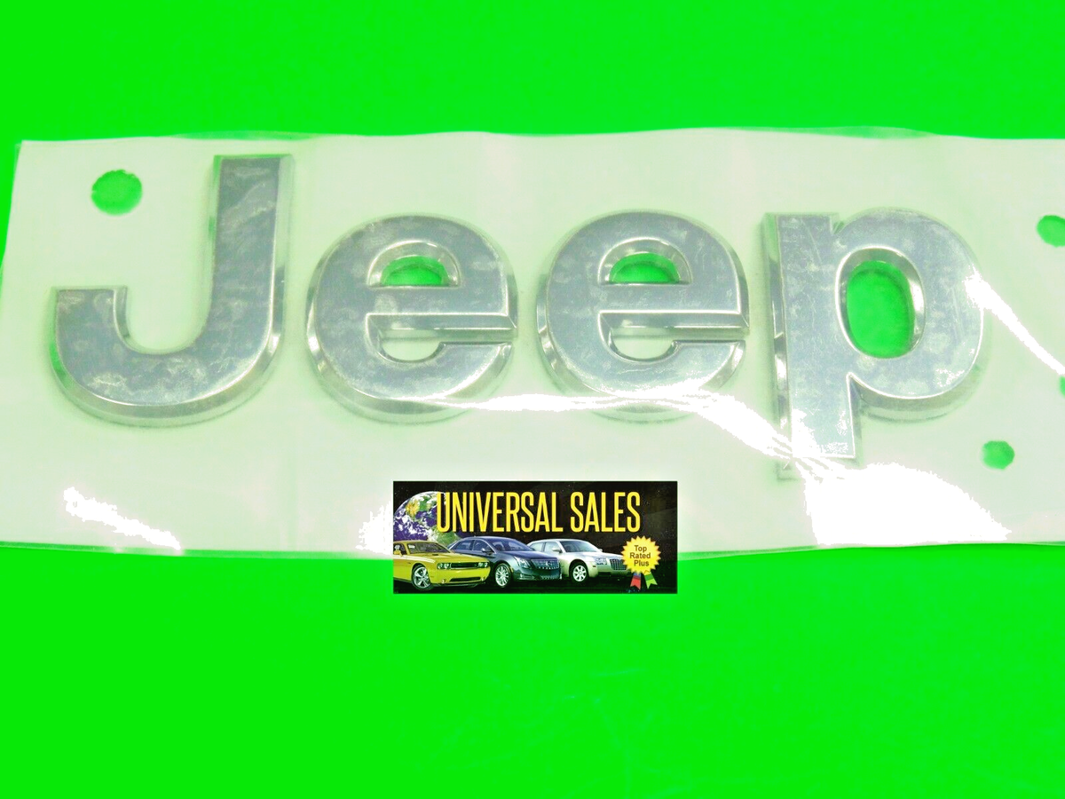 2007-2018 Jeep Wrangler Mopar Emblem Badge Nameplate Chrome Grille