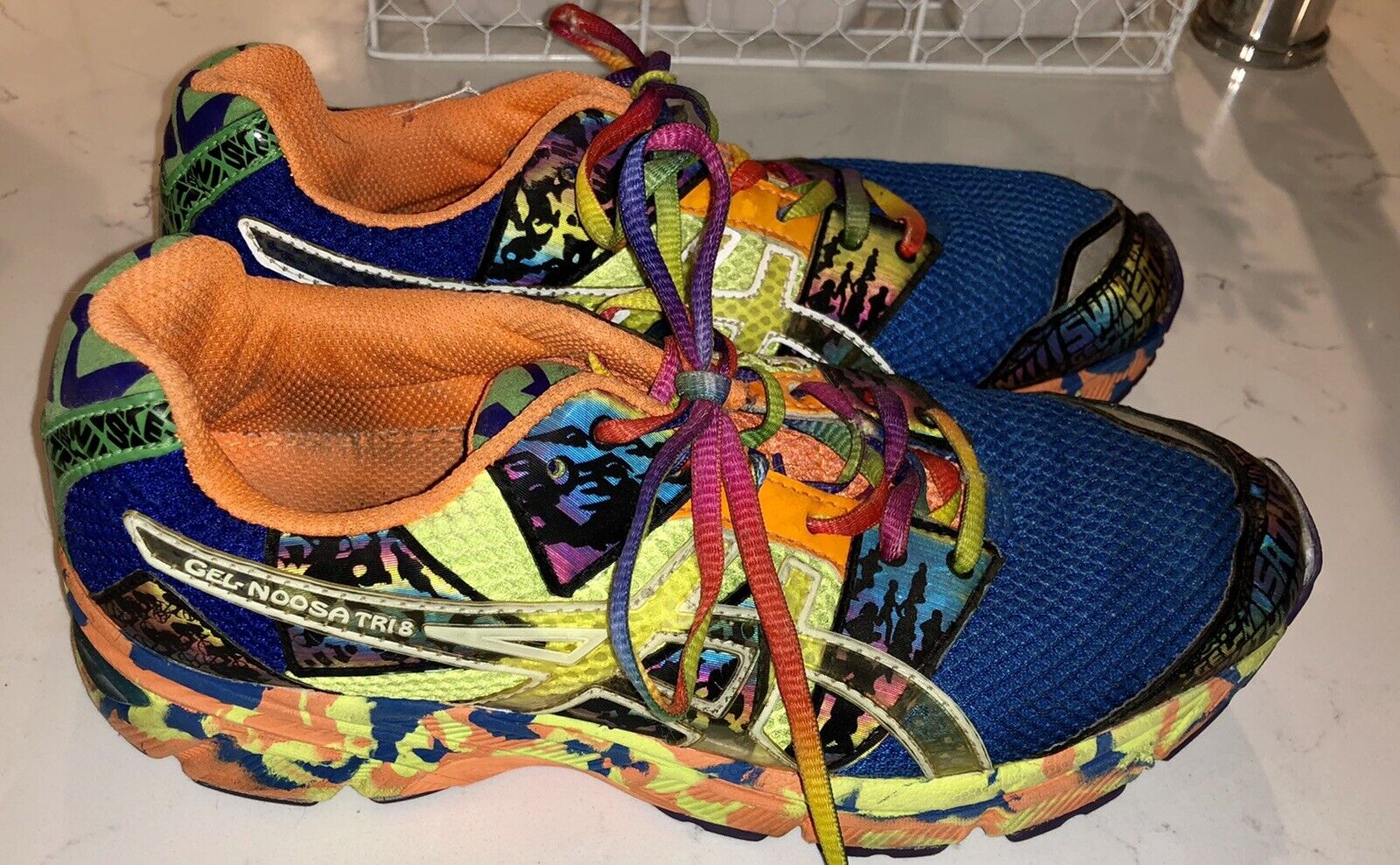 Asics Gel Noosa Tri 8 Running Shoes Rainbow Multicolor C301N Size 6 | eBay