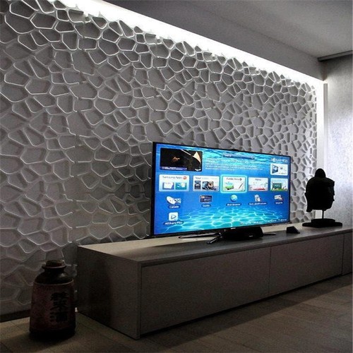 PVC 3D Wall panel Decorative Wall Ceiling Tiles Cladding NOT BAMBOO 50cmx50cm - Picture 22 of 126