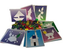 Educational Shapes With Patten Puzzles