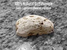 100% Natural Organic White Pumice Dome Shaped (Flat Base) Exfoliating & Beauty