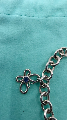Tiffany & Co. 925 Silver Moon Star Peridot Iolite Sapphire 7