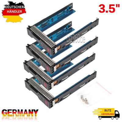 4Stk HP 651314-001/651320-001 3.5'' für G9 G8 Drive Caddy Tray Mit Chip Schrauben