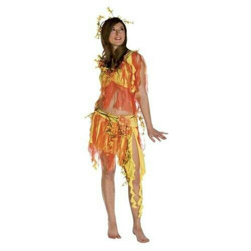 Summer Fairy Nymph Fire Goddess Adult Costume