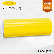 YELLOW 8" 203mm PIN STRIPE Car Model Bike Streamline TAPE Decal Vinyl Sticker